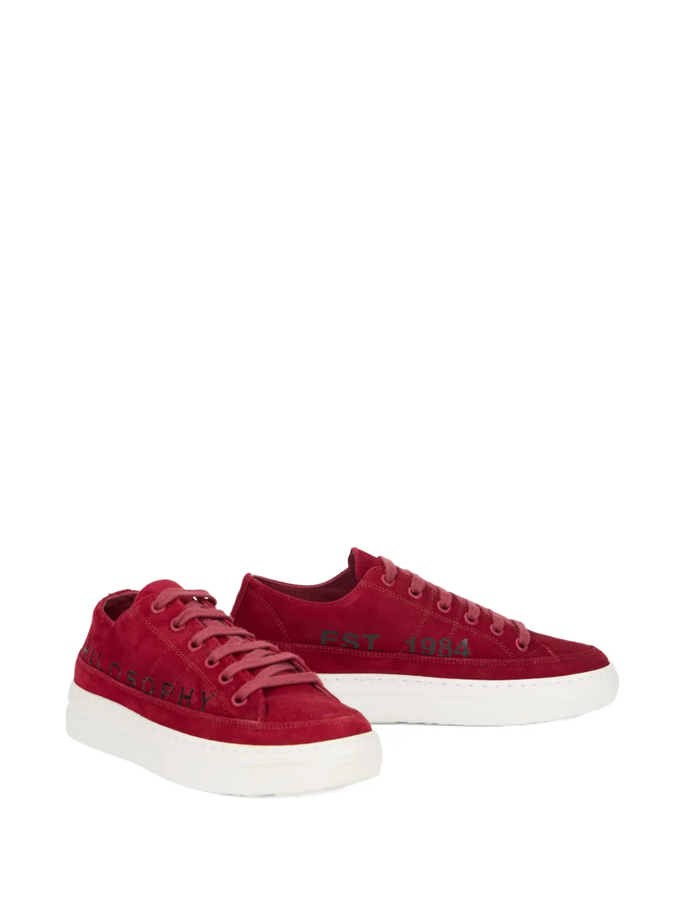 Philosophy Di Lorenzo Serafini logo-detail lace-up sneakers - Rood
