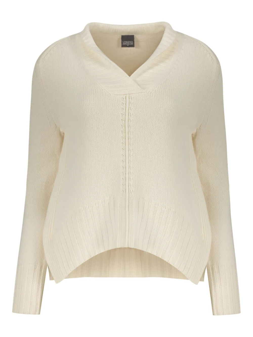 Lorena Antoniazzi knitted sweatshirt Wit