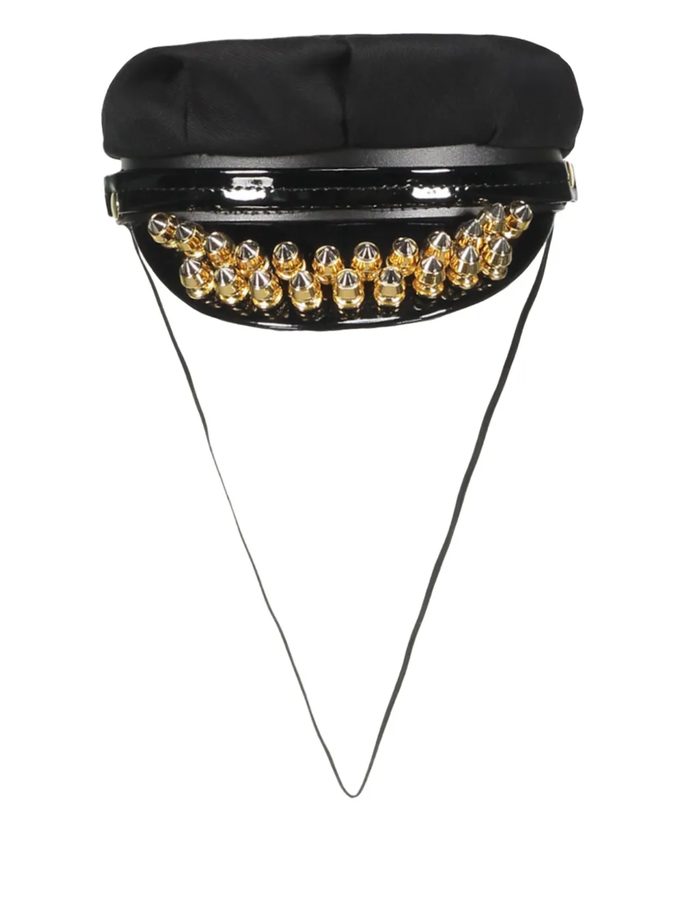 Moschino spiked hat Zwart