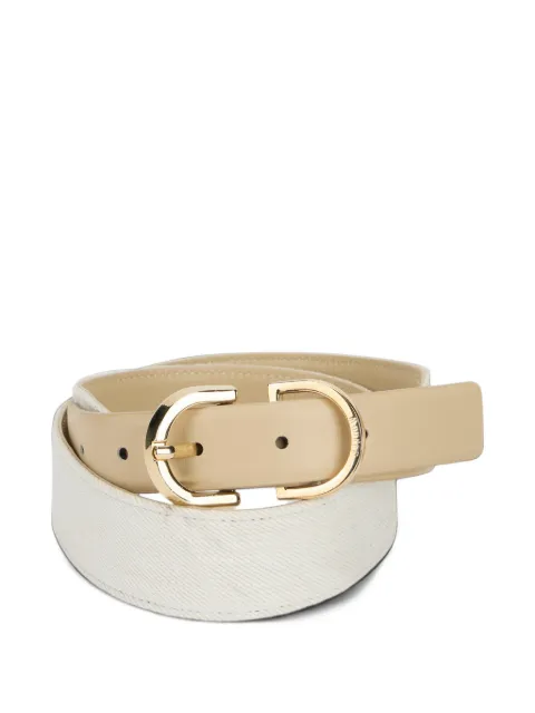 Moorer Bria-P214 logo-engraved buckle belt