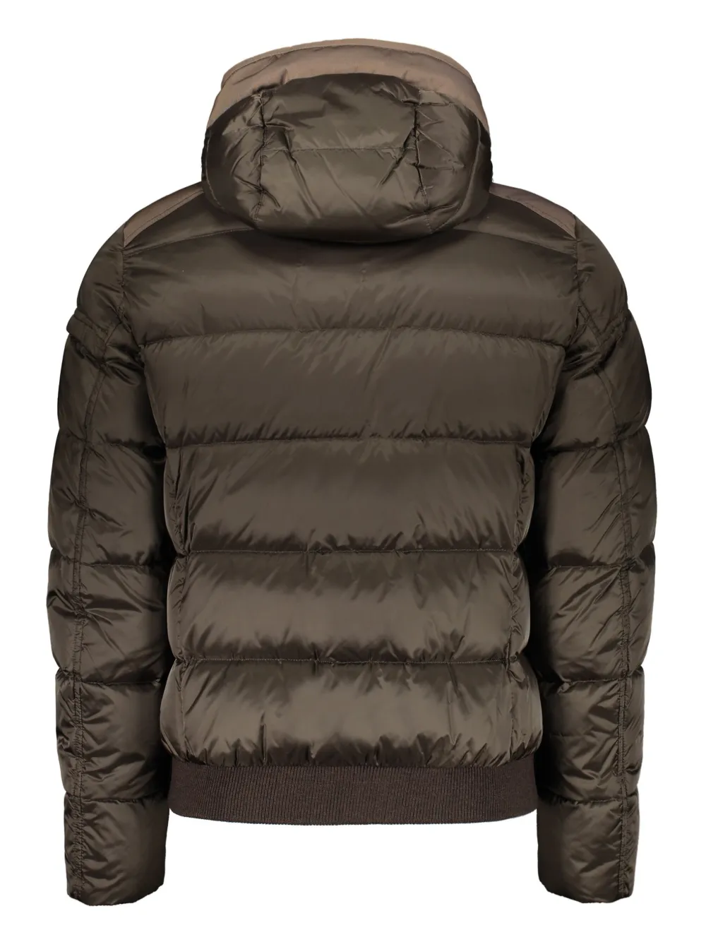 Moorer Hooded-neck Padded Jacket In Brown