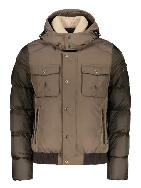 Moorer hooded-neck padded jacket