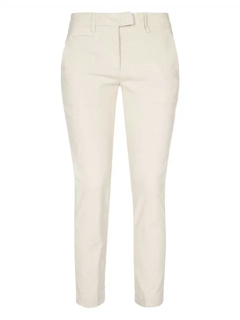 DONDUP pantalones slim en mezcla de algodón 