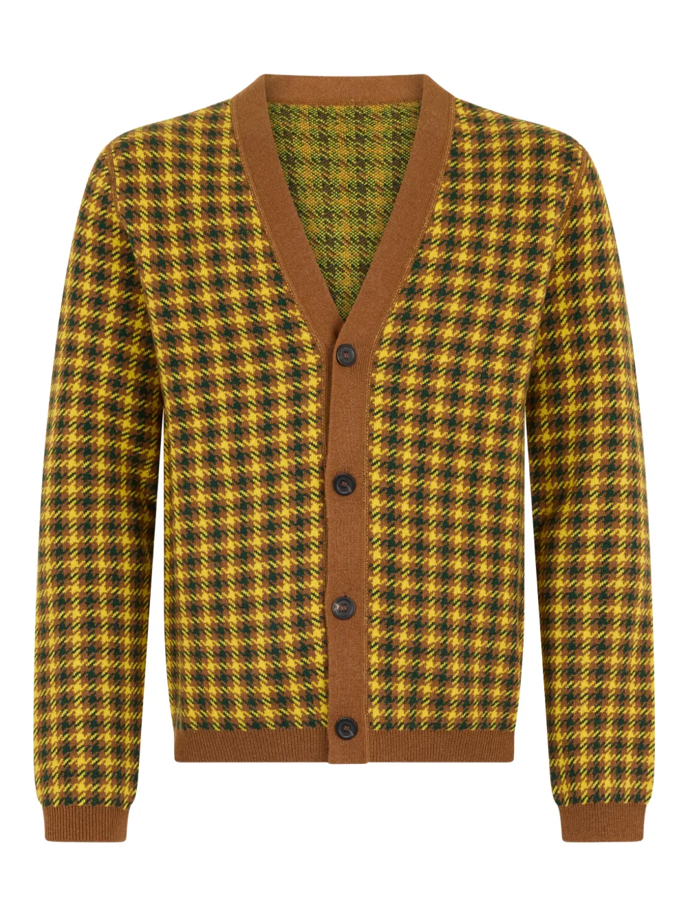 Malo houndstooth cardigan - Giallo