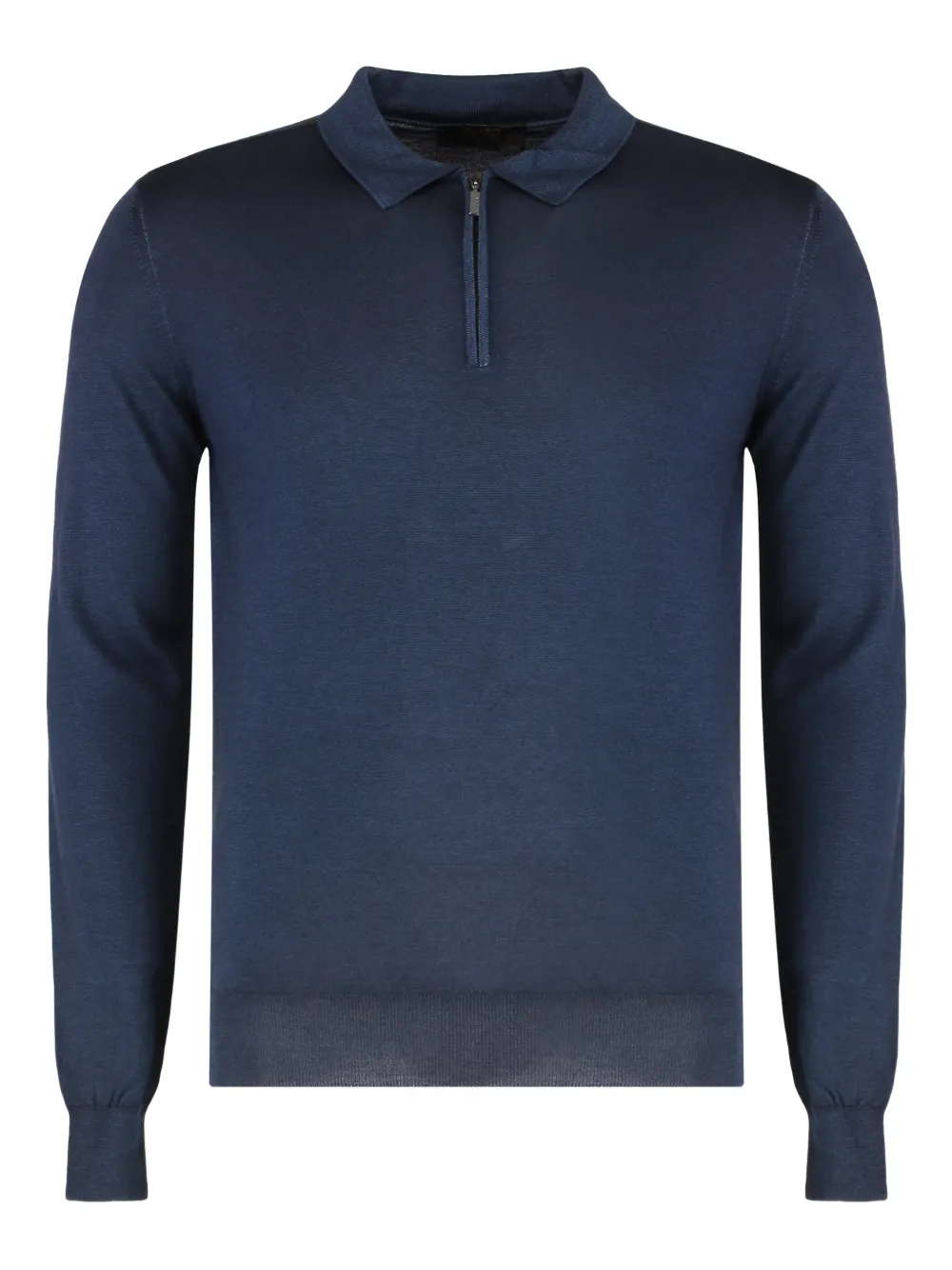 Moorer Vasto-XW zip polo shirt - Blu