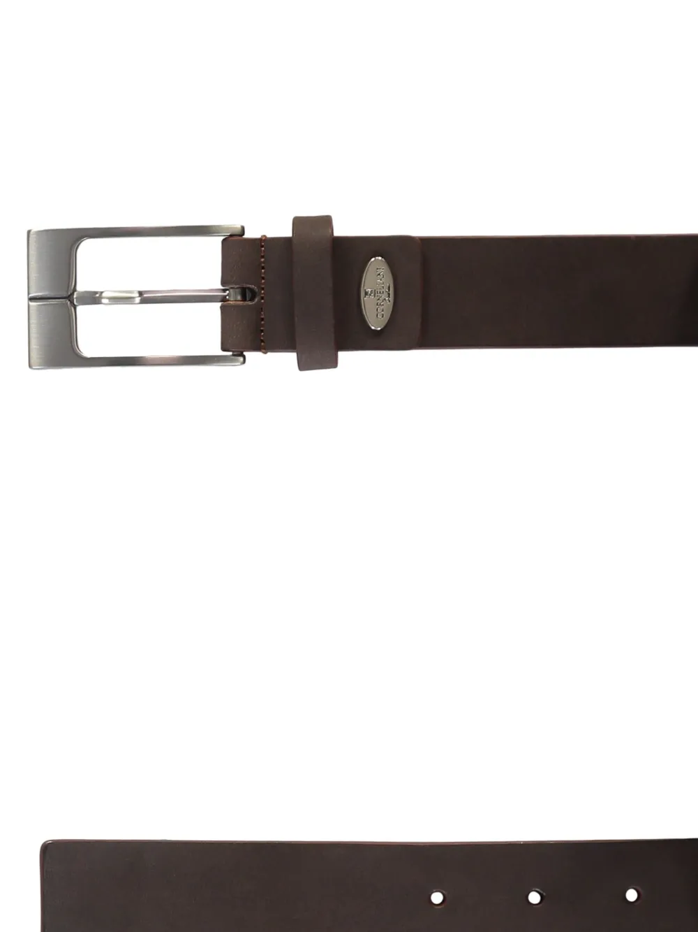 Corneliani Leren riem Bruin