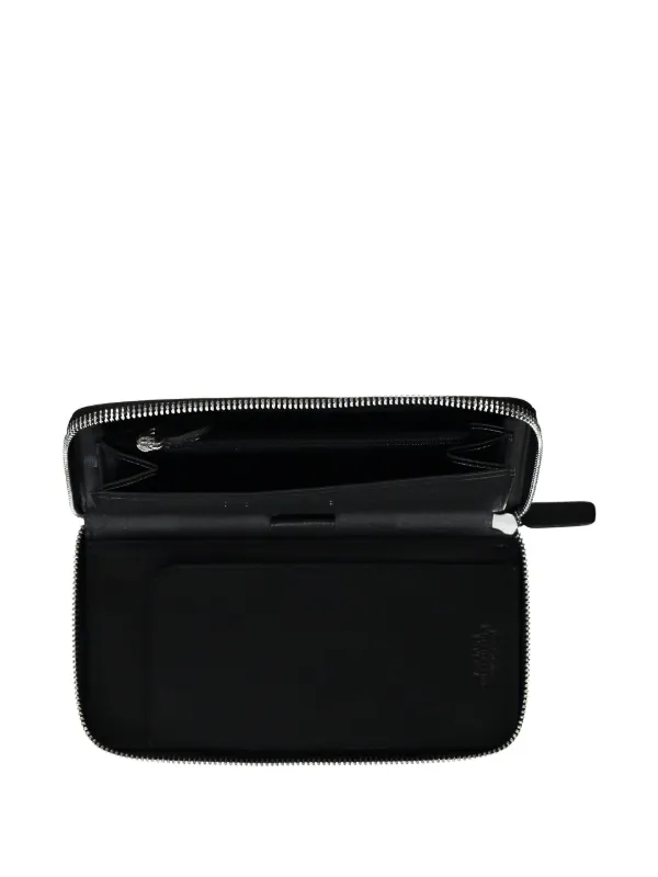 Versace Leather Long Wallet | Black | FARFETCH