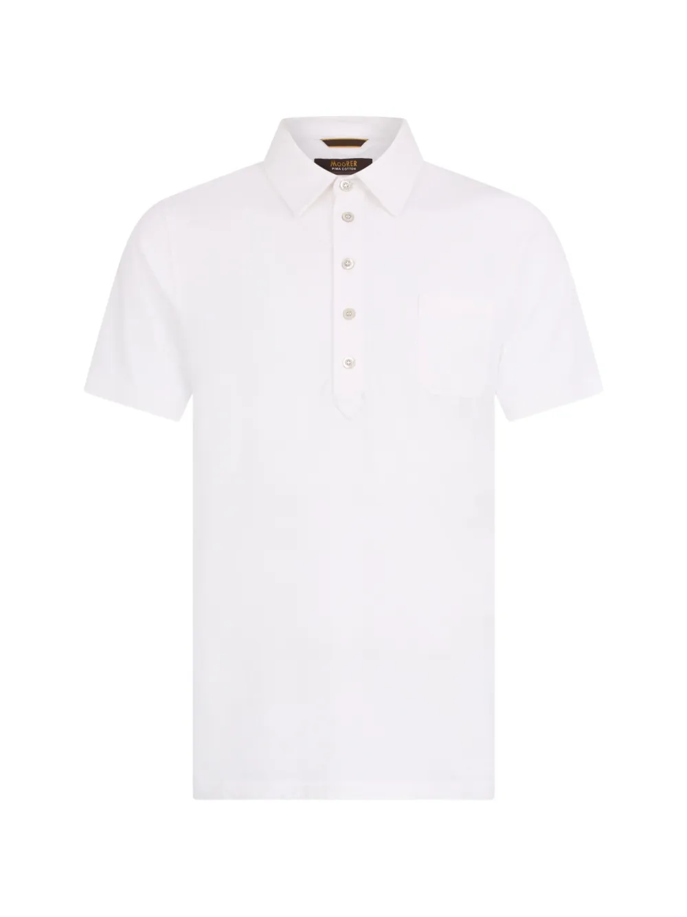 Moorer pocket polo shirt - Bianco