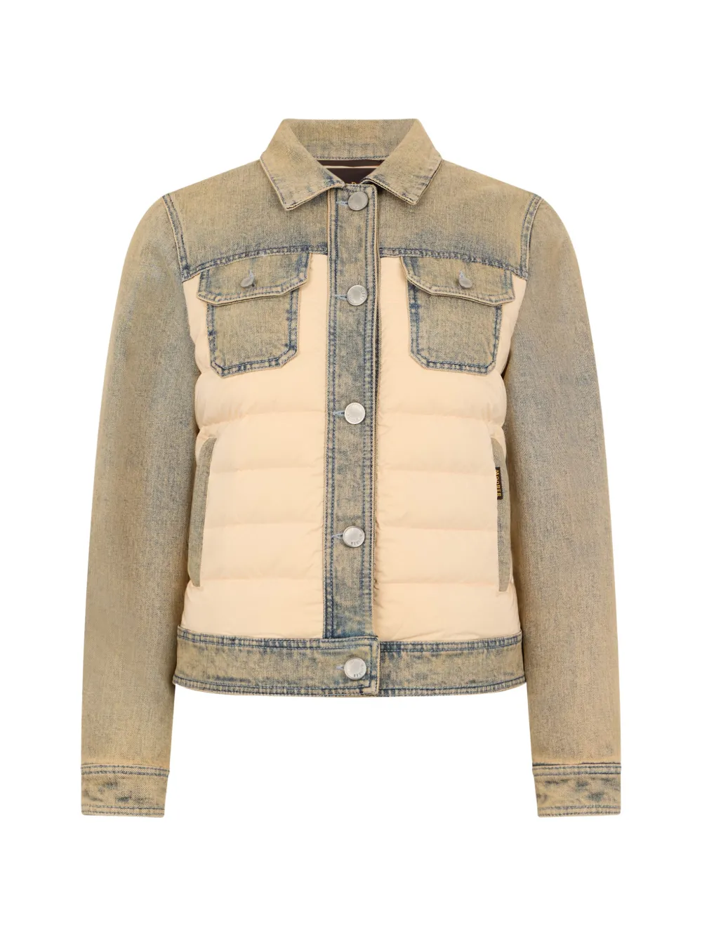 Moorer Petunia quilted-panel jacket - Toni neutri