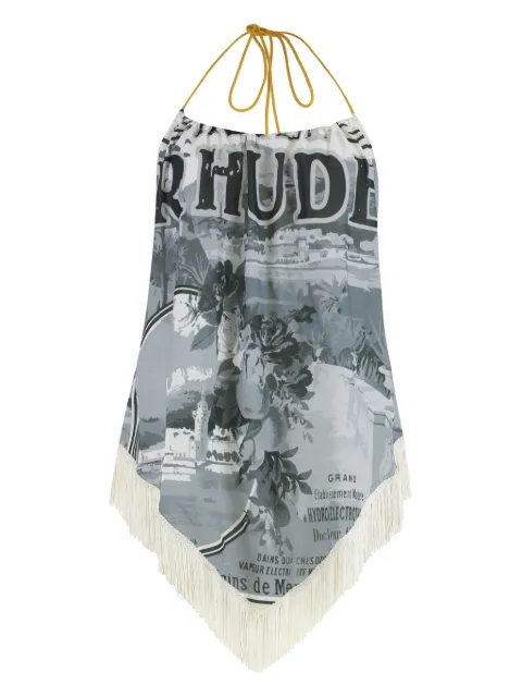 RHUDE graphic-print top