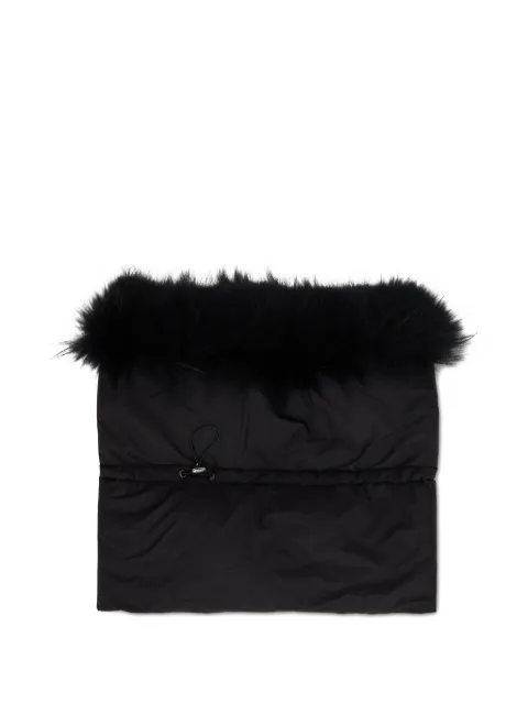 Moorer Ruby-Op faux fur-trim padded scarf