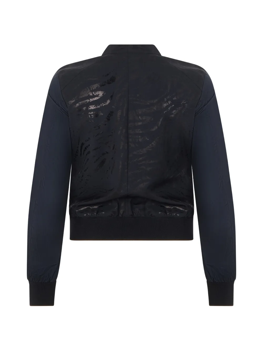 Moorer Salon-Mz bomberjack met zebra-print Zwart