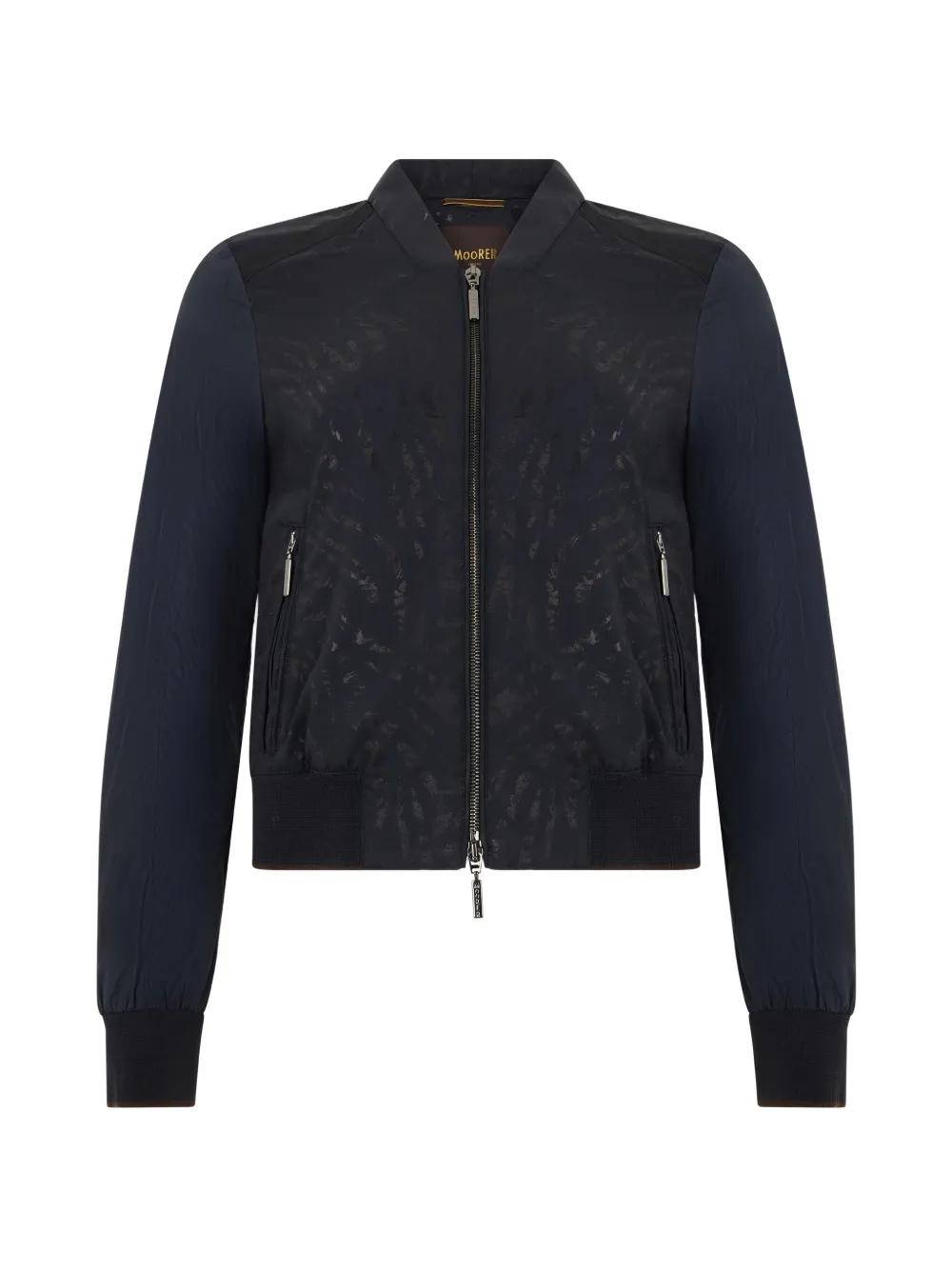 Moorer Salon-Mz zebra-print bomber jacket - Schwarz