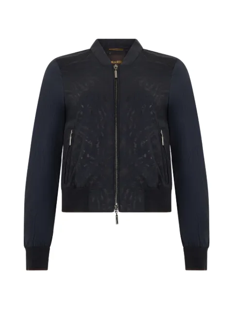 Moorer Salon-Mz zebra-print bomber jacket