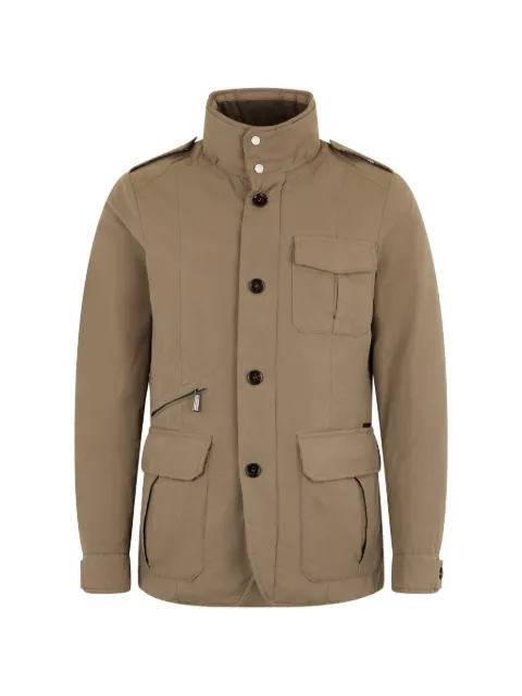 Moorer buttoned flap-pocket jacket