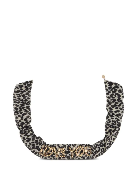 RED(V) animal-print embellished headband