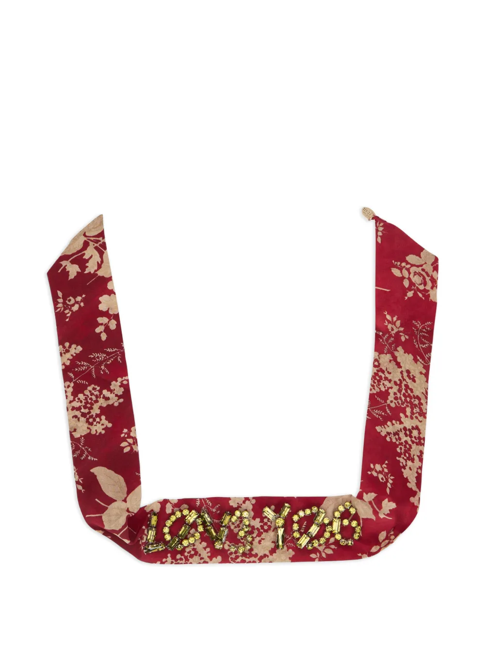 RED(V) floral embellished collar - Rosso