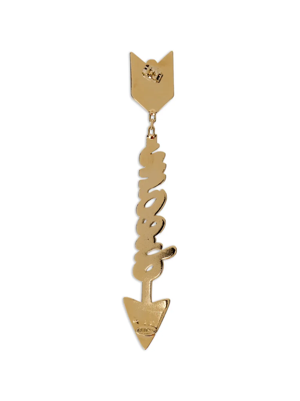  Red(v) Arrow Embellished Earrings - Gold 