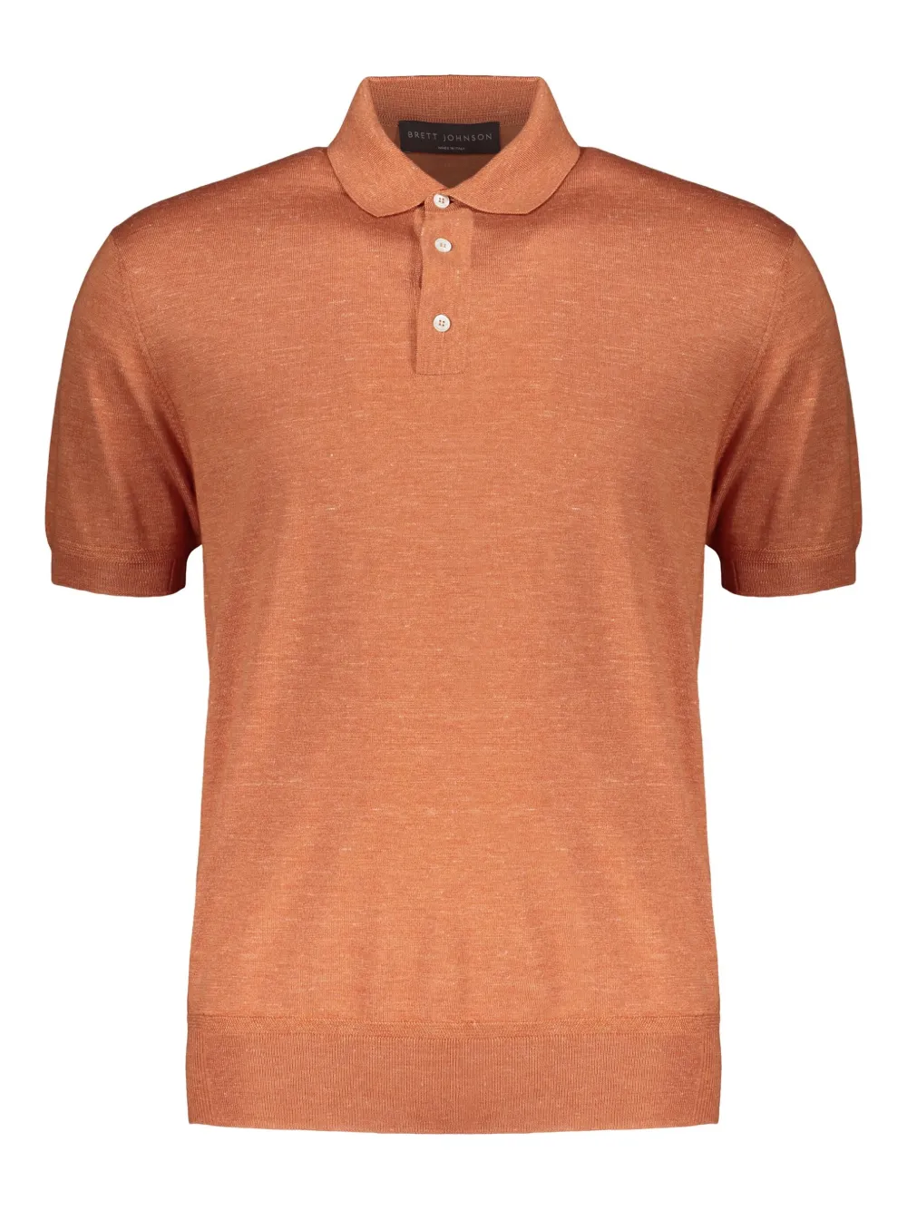 fine-knit polo shirt