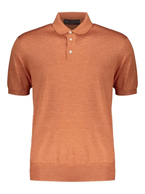 Brett Johnson fine-knit polo shirt