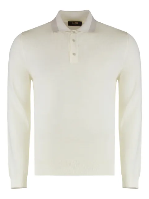 Moorer long-sleeve polo shirt
