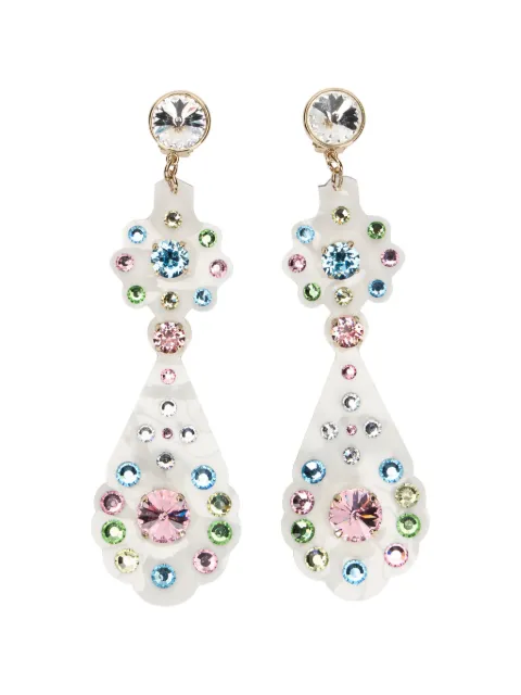 RED(V) polka dot drop earrings