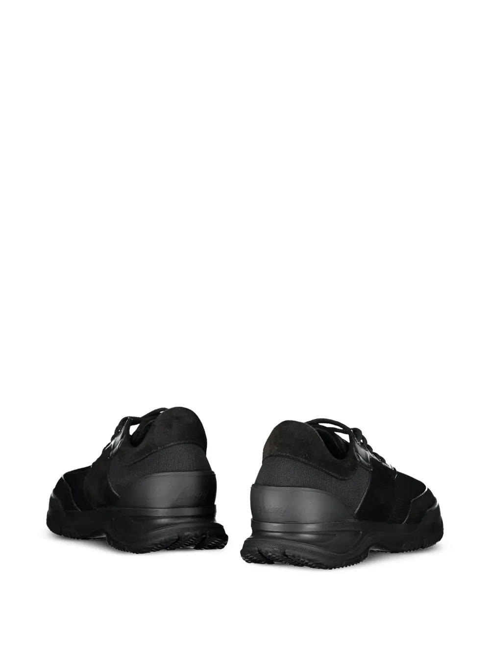 Brioni leather sneakers Black