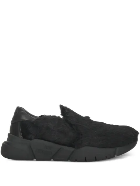 Moschino faux-fur sneakers
