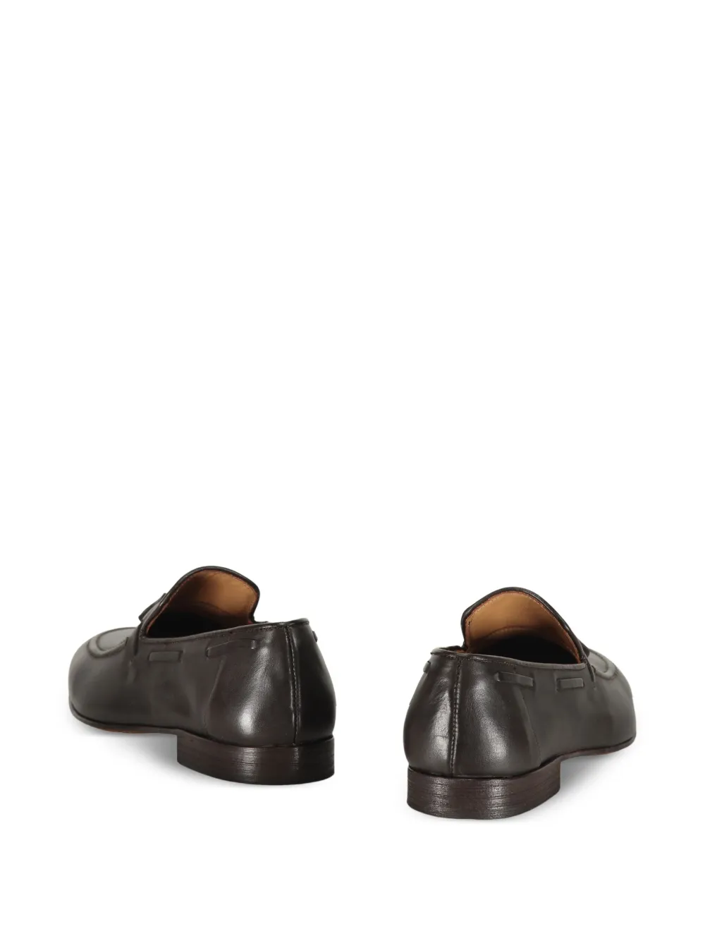 Bruno Magli leather loafers Brown