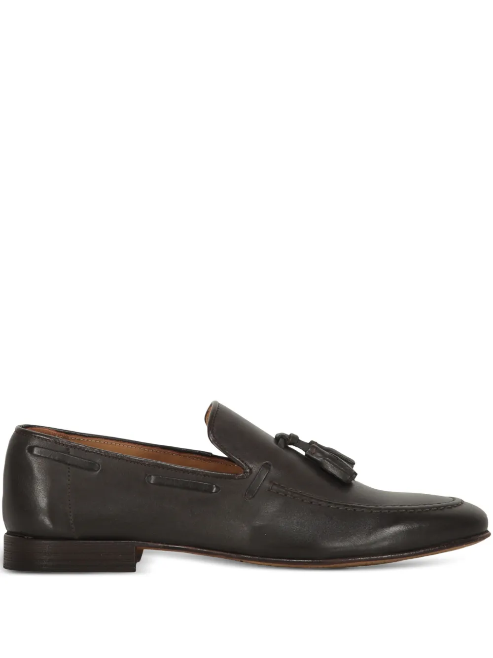 Bruno Magli leather loafers Brown