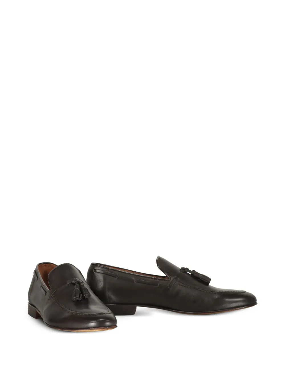 Bruno Magli leather loafers Brown