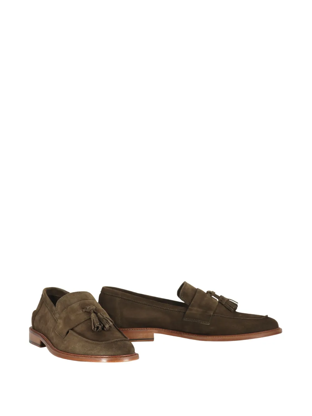 Bruno Magli leather loafers Brown