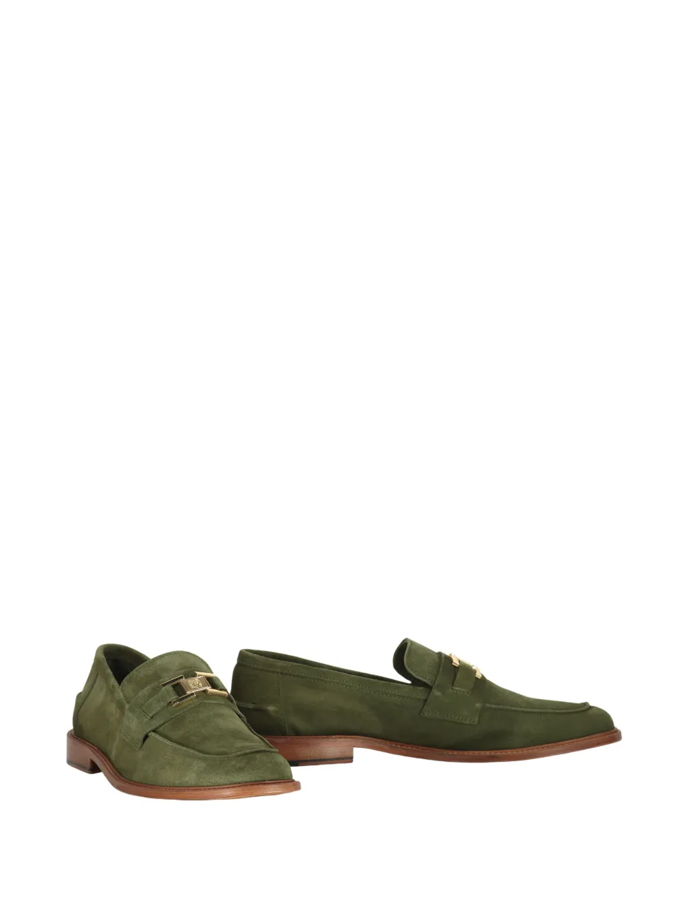 Bruno Magli leather loafers Green