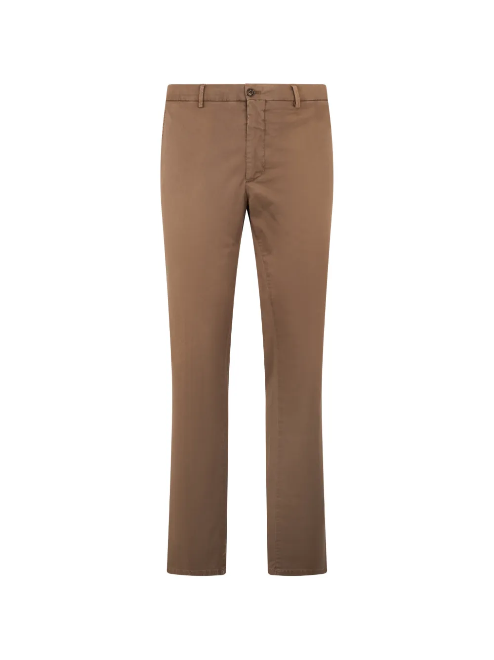 Moorer button-fastening chino trousers - Braun