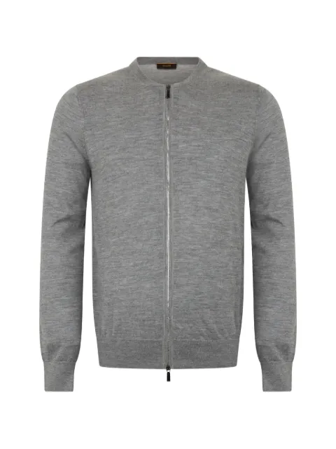 Moorer Casale zip-up fine-knit cardigan