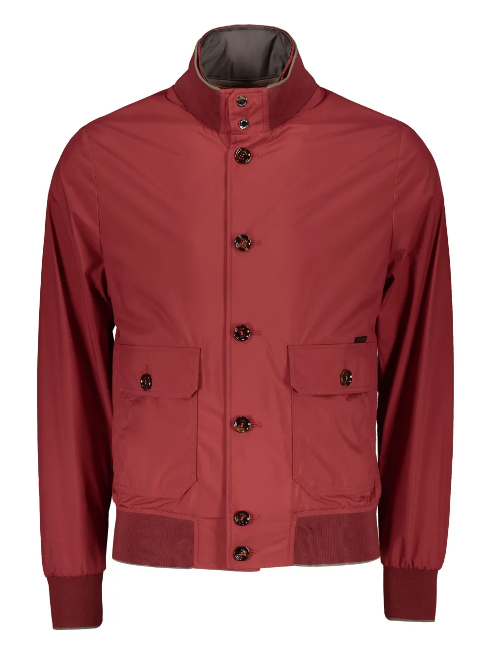 Moorer buttoned-flap pocket jacket Rood