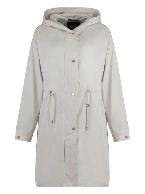 Moorer Cristina hooded drawstring-waistband jacket