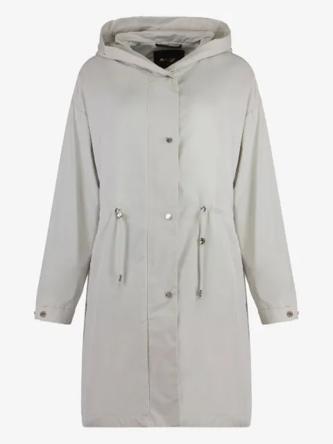 Moorer Cristina hooded drawstring-waistband jacket
