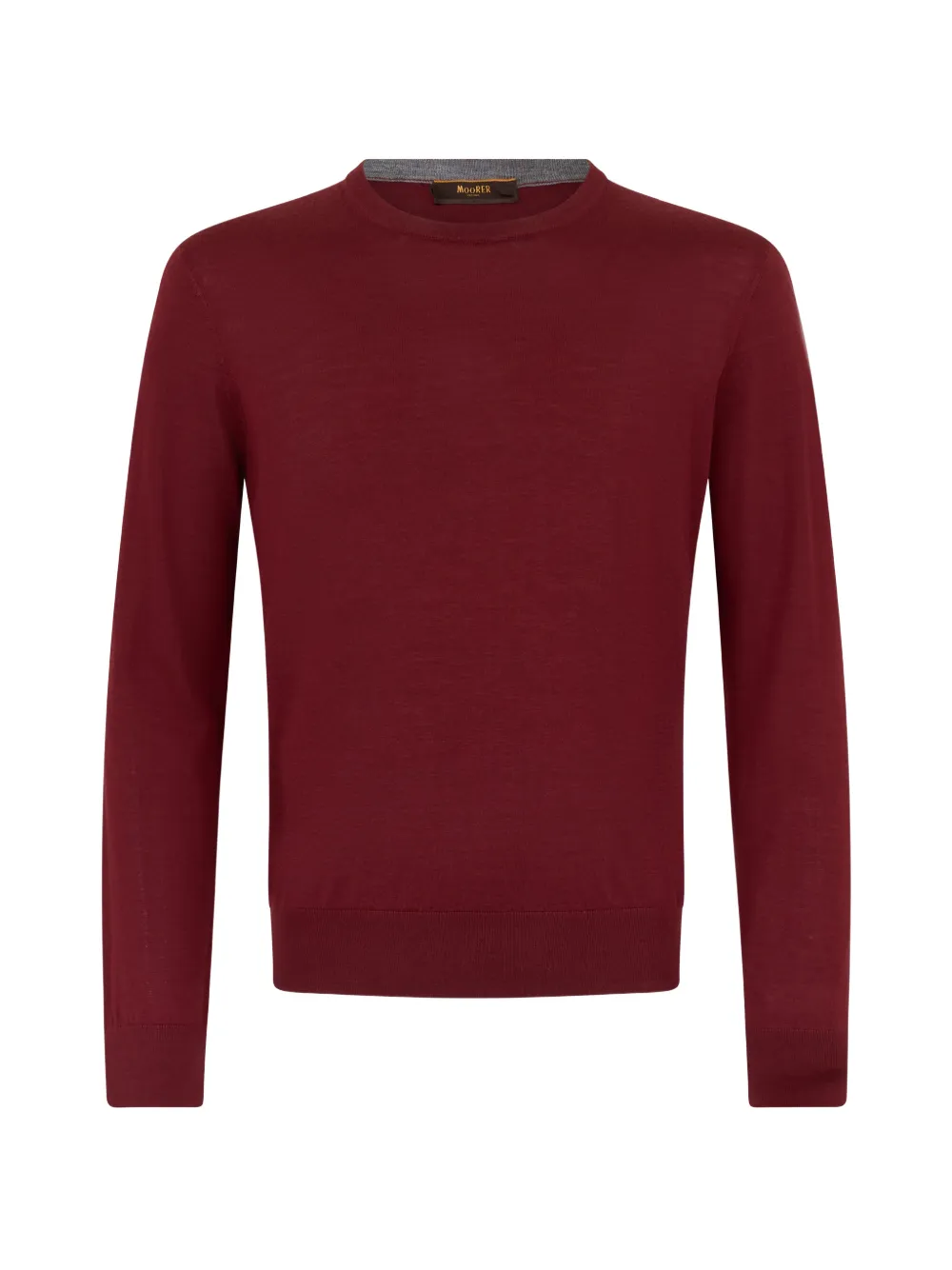 Moorer crew-neck long-sleeve top - Rosso