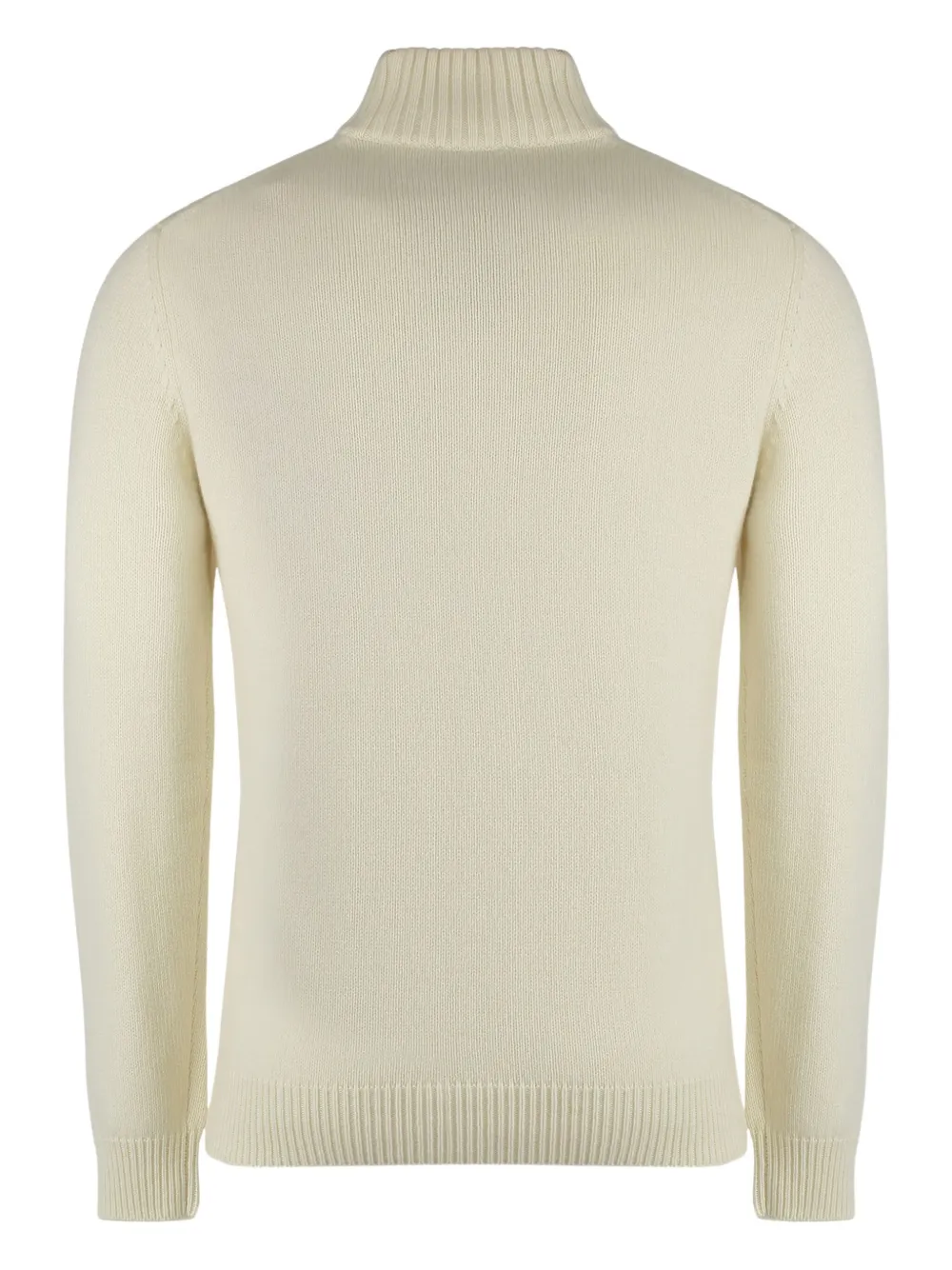 Moorer cable-knit half-zip sweater - Beige