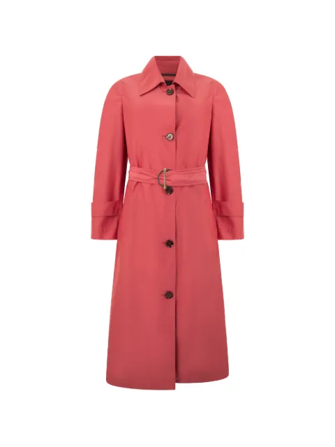 Moorer belted button-down coat