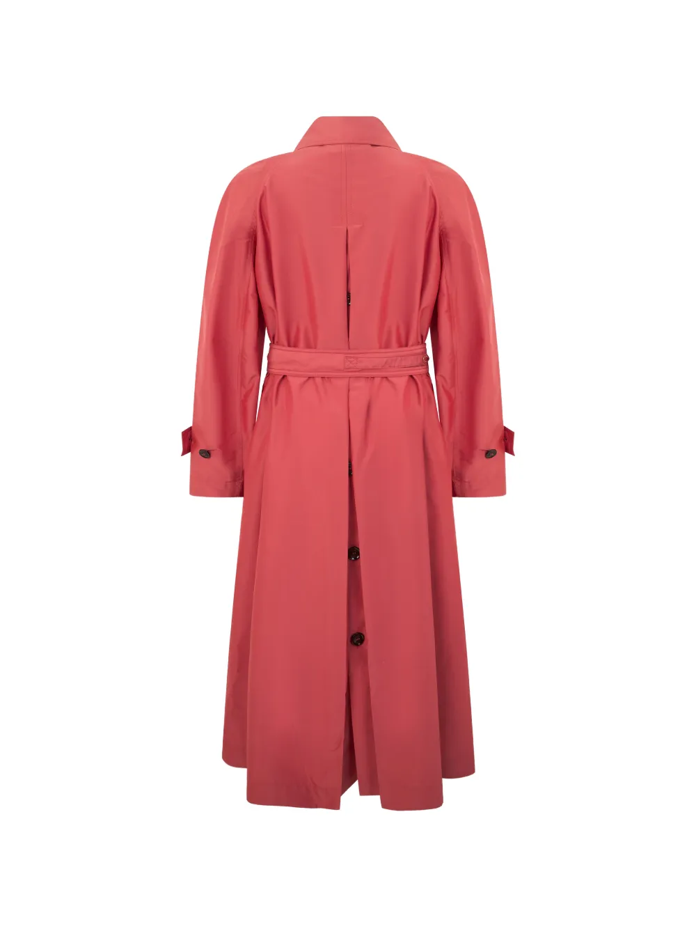 Moorer Button-down jas met ceintuur Rood