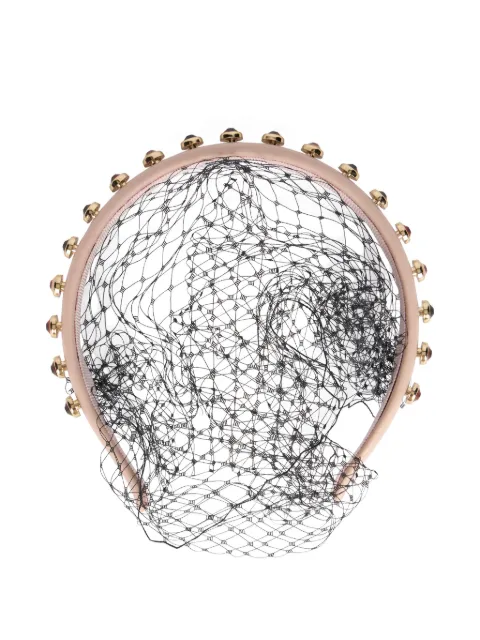 RED(V) embellished net hairband