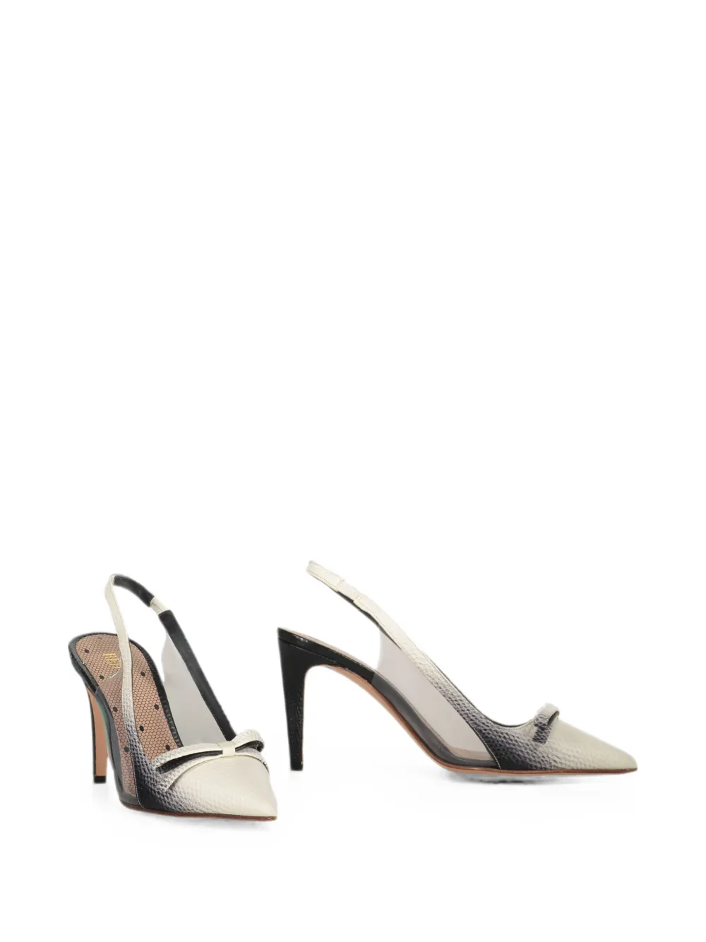 RED(V) bow-detail slingback pumps Wit