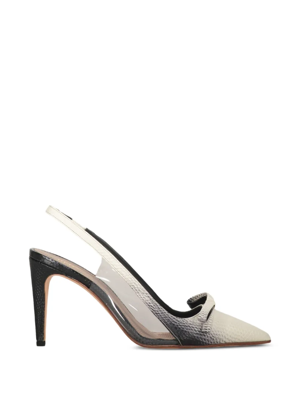 RED(V) Slingback pumps met strikdetail Wit