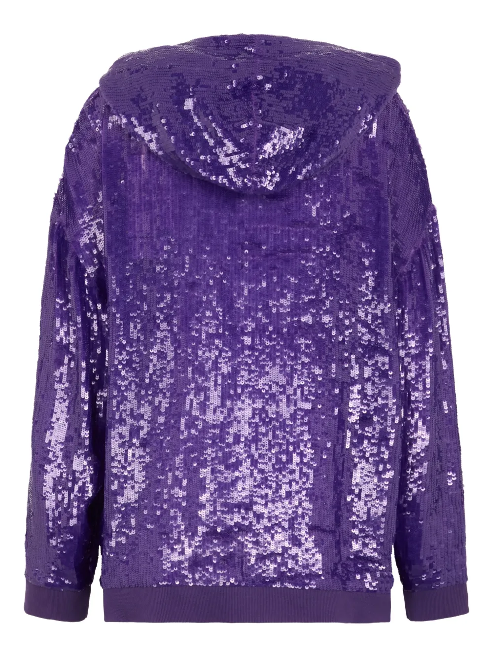 Valentino Garavani Hoodie met pailletten Paars