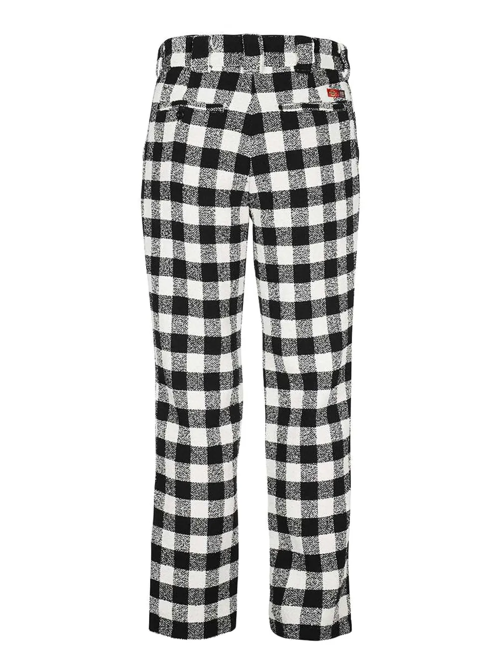 DICKIES checked straight-leg trousers Zwart