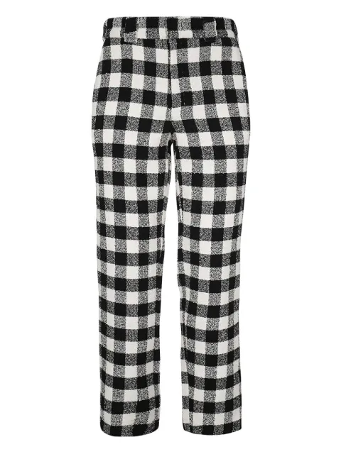 DICKIES checked straight-leg trousers