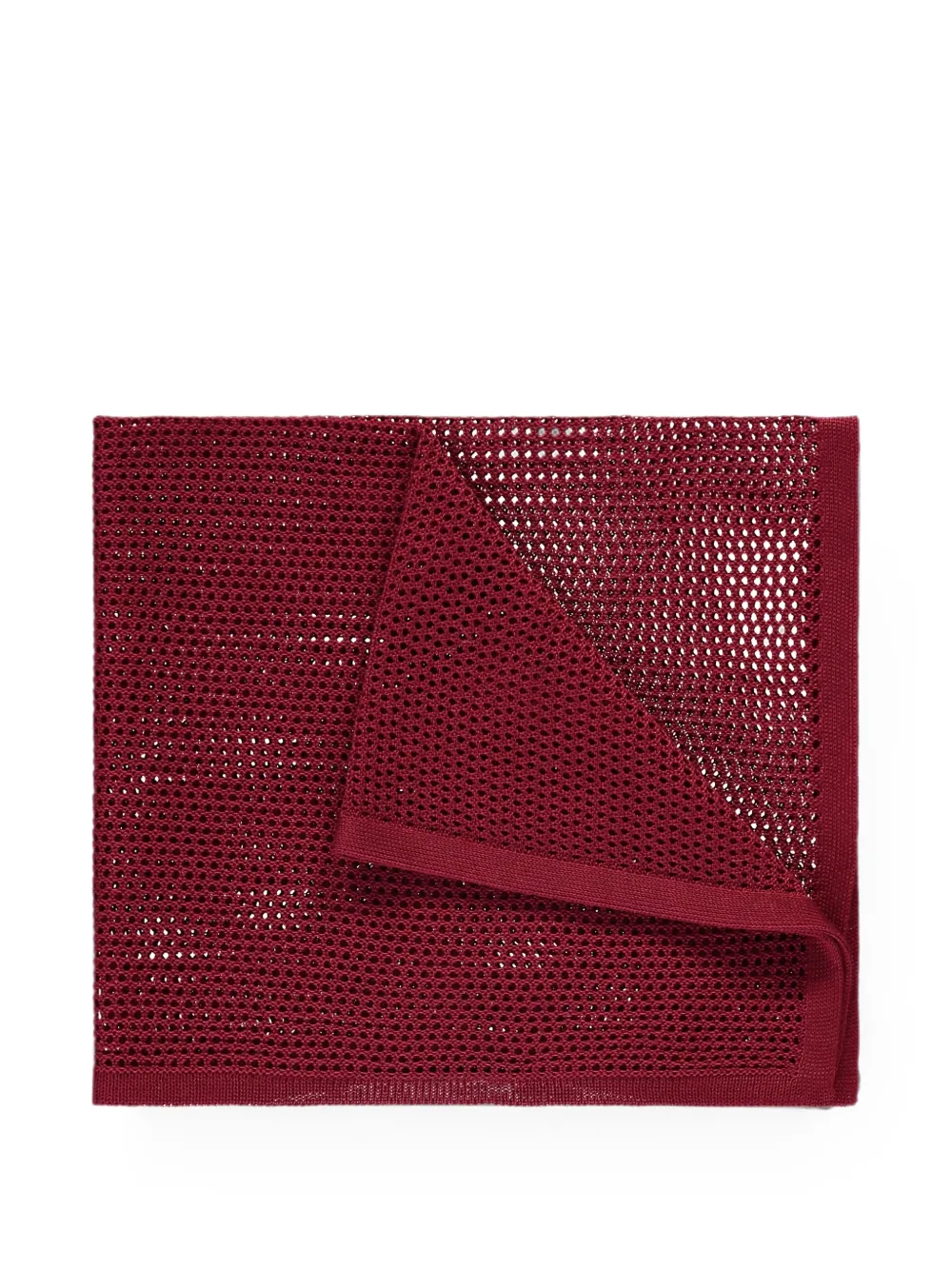 Zegna Opengebreid pochet Rood