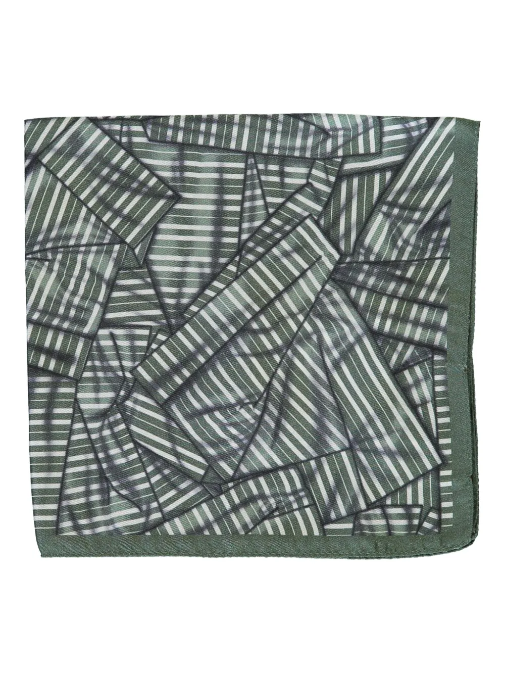 Zegna patterned-print scarf | Green | Image 1